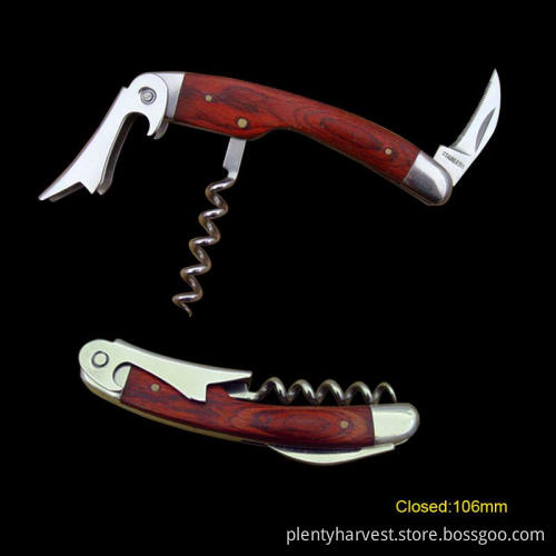 Waiter's Corkscrew with Wooden Handle (#108)